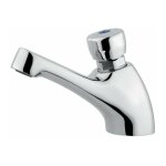 Idral rubinetteria - robinet de lavabo temporis� avec bouton poussoir idral classic 08010 / e chrom�