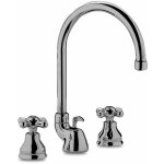 Robinet de lavabo  trois trous de couleur chrome paffoni iris irv057cr chrom - iris