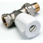 Robinet manuel droit � double r�glage pour radiateur - droit femelle 3 / 4 - thermostatisable - eurosar ...