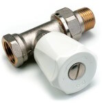 Robinet manuel droit � simple r�glage pour radiateur - droit 3 / 8' - eurosar - 419503 - comap