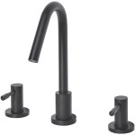 Robinet mlangeur en laiton et acier inox noir mat parfait pour lavabo vasque accessoire dco de salle ...