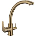 Robinet mitigeur 3 voies - bronze - everglades - gamme ''park''