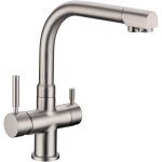 Robinet mitigeur 3 voies - denali - nickel bross�