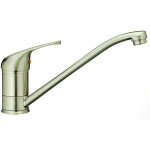 Pro et discount - robinet mitigeur d'vier de cuisine bas  bec mobile finition inox