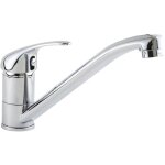 Pro et discount - robinet mitigeur d'vier de cuisine bas  bec rotatif anticalcaire chrom
