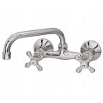 Robinet mitigeur de lavabo mural rétro Robinet mitigeur de lavabo mural rétro