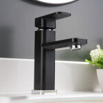 Bernstein - robinet mitigeur pour lavabos vasques 1233cb chromé / noir Bernstein - robinet mitigeur pour lavabos vasques 1233cb chromé / noir