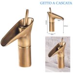 Robinet mitigeur de salle de bain vintage bec bas bec cascade laiton t2021 Robinet mitigeur de salle de bain vintage bec bas bec cascade laiton t2021