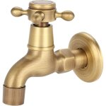 Robinet mural g1 / 2 robinet en laiton massif vintage simple ruban d'eau froide pour cuisine salle de ... Robinet mural g1 / 2 robinet en laiton massif vintage simple ruban d'eau froide pour cuisine salle de ...