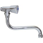 Presto ? robinet mural de cuisine t�te � clapet 150 mm ? laiton chrom� ? pour �vier ? 70704