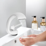 Robinet de salle de bain cascade, robinet de lavabo moderne, lavabo en laiton, robinet de salle de bain, ...