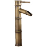 Ideko - robinet de salle de bain mitigeur lavabo en laiton rotation a 360� style japonais bambou avec ...