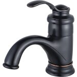 Robinet de salle de bain noir r�tro, robinet de lavabo antique, robinet d'�vier nostalgie, mitigeur de ...