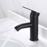 Robinet de salle de bain à poignée unique, style moderne, robinet à bec pivotant, robinet d'eau froide ... Robinet de salle de bain à poignée unique, style moderne, robinet à bec pivotant, robinet d'eau froide ...