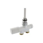 Banyo - robinet thermostatique 1 point dn15 (1 / 2') xdn 20(3 / 4') bi - tube passage droit, blanc Banyo - robinet thermostatique 1 point dn15 (1 / 2') xdn 20(3 / 4') bi - tube passage droit, blanc