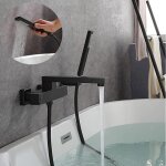 Robinet thermostatique baignoire, mitigeur baignoire cascade avec douchette � main robinet de baignoire ...