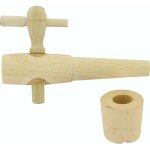 Robinet vinaigrier bois avec bouchon li�ge 3, 5 10 x 98