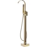 Beliani - robinetterie sur pied acier zinc et laiton dor 112 cm facile  entretenir ribbon