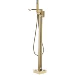 Beliani - robinetterie sur pied laiton acier aluminium dor 120 cm finition solide della