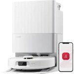 Roborock - qrevo s5v aspirateur robot blanc avec socle autonettoyant, s�chage � chaud, 12 000 pa, bras ...