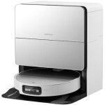 Roborock saros 10 robot aspirant et laveur blanc