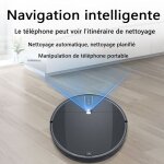 Wottes - robot aspirateur laveur 2000pa laveur de sol max silencieux et charge automatique laveur poils ...