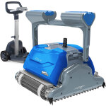 Maytronics dolphin - robot electrique de piscine fond, parois et ligne d'eau avec chariot - dolphin - ...