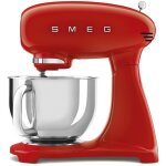Robot p�tissier multifonctions 4. 8l 1000w rouge - smeg - smf05rdeu