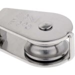 Robuste poulie  corde ra simple avec emerillon pivotante en inox pulley block charge max. 35 - 1000 ...