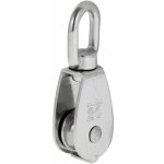 Robuste poulie  corde ra simple avec emerillon pivotante en inox pulley block charge max. 35 - 75 kg ...