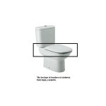 Roca - abattant et couvercle de toilette giralda couleur : blanc