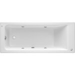 Roca - baignoire rectangulaire en acrylique avec hydromassage basic easy dimensions : 1700x700 mm