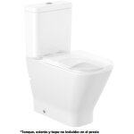 Roca - cuvette murale avec double sortie pour wc  rservoir bas the gap forma : carr