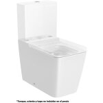 Roca - cuvette sans rebord avec double sortie pour wc  rservoir bas square inspira couleur : blanc