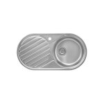 Roca - evier inox 1 cuve et égouttoir duo egouttoir : côté gauche Roca - evier inox 1 cuve et égouttoir duo egouttoir : côté gauche