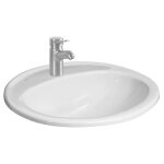 Roca - jika ibon - lavabo encastr� 520x410 mm, avec trop - plein, trou pour robinetterie, blanc h8130100001041 ...
