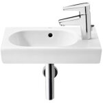 Roca - meridian vasque suspendue carr�e en porcelaine dimensions : 450x250 mm