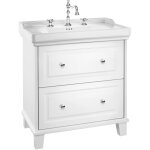 Roca - pack unik lment bas 2 tiroirs + lavabo 3 trous carmen