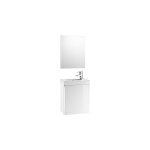 Roca - pack unik mini 450 - lave - mains + miroir + armoire - blanc brillant