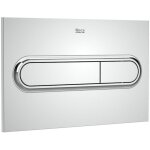 Roca - pl1 dual (une) plaque d'actionnement encastr�e double couleur : chrom� brillant