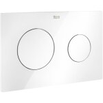Roca - pl10 dual (one) plaque d'actionnement double pour chasse d'eau couleur : blanc
