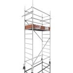 Rollfix 2. 0 400, hauteur de travail 4m, roues d'chafaudage incluses (125mm) & ancrages muraux