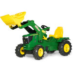 Rolly toys - john deere tracteur  pdales 6210r, chargeur frontal, 3 - 8 ans, pneus