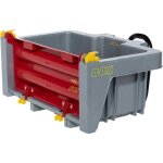 Rolly toys - remorque remorque tracteur + fonction de bascule gris / rouge pour vhicules enfants