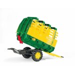 Rolly toys - remorque pour tracteur  pdales, remorque basculante, wagon de chargement avec hayon