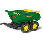 Rolly toys - remorque tracteur  pdales, benne john deere, ge 3 - 10 ans, 4 pneus