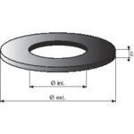 Geberit ? rondelle en caoutchouc 70x40x3 ? pour remplacement de joint de soupape ? �paisseur 3mm ? compatible ...