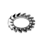 Rondelle �ventail � dentures ext�rieures az m14 acier zingu� - 10 pi�ces