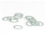 Rondelle �ventail jze m14x18. 6x0. 4 acier zingu� blanc - 10 pi�ces