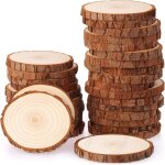 Rondin de bois sans trou diam�tre 30 pcs tranches de bois naturel convient pour decoration noel bois, ...